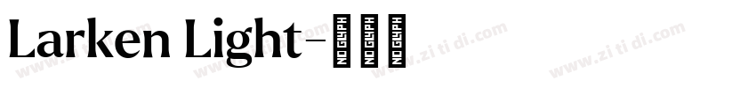 Larken Light字体转换
